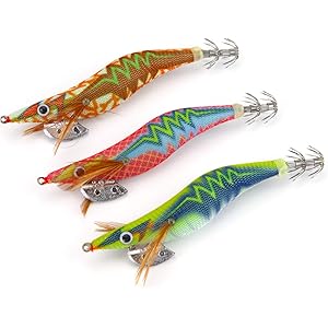 エギ 2020進化版 エギング タコエギ イカタコ釣り エギセット 餌木 夜光 3本 爆釣りイカタコ専用 2.5#/3#