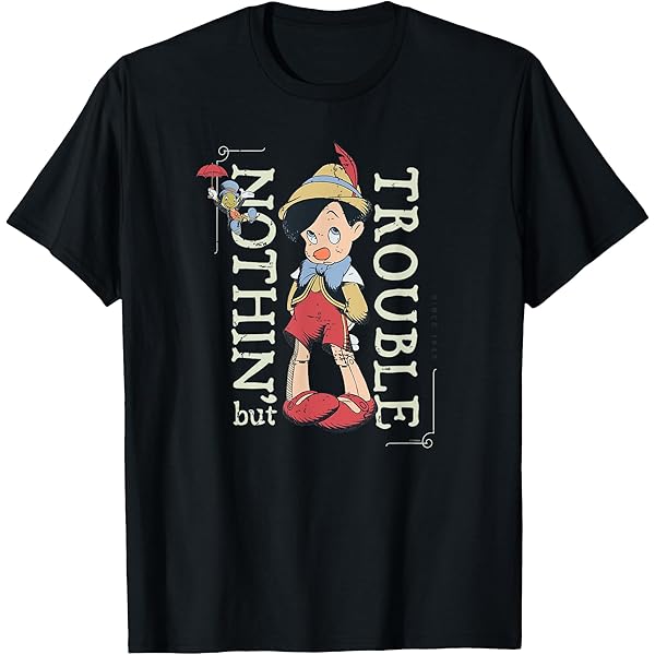 Amazon | ディズニーピノキオとジミニクリケット Tシャツ | T