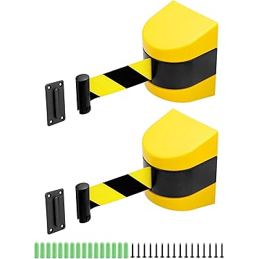 Uxcell Fixed Wall Mount Retractable Belt Barrier Fixed Crowd Control Retractable Belts For Queue Retail Stores Stadium Silver Orange 9 84 Ft - View #7