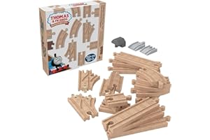 マテル(MATTEL) きかんしゃトーマス 木製レールシリーズ(Thomas) オリジナルコースをつくろう！ 直線&曲線 拡張レールセット（車両別売り）【車両電車】【3才~】【30ピース】 HDX06