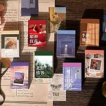 Amazon.co.jp: コラージュ 素材 シール, BetterJonny 440枚セット