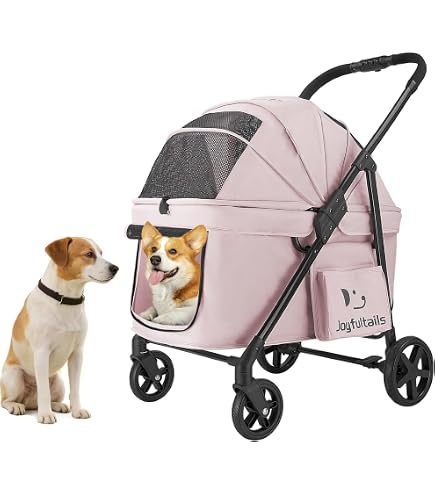 Amazon.co.jp: Joyfultails ペットカート 大型犬・中型犬・多頭用