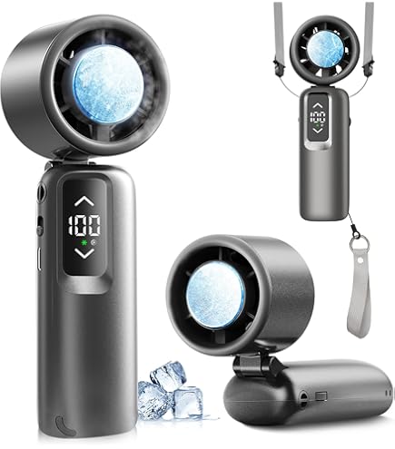 Amazon.co.jp: ジャグラー 液晶ハンディファン 6パターン風量調節 Type