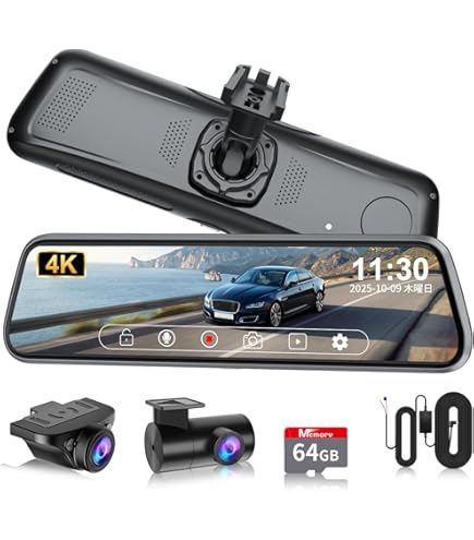 Amazon.co.jp: 【公式】PORMIDOAUTOミラー型ドライブレコーダー PRD81C