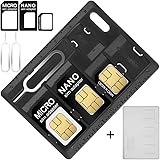 SIMカード & MicroSD ホルダー 2 リリースピン AFUNTA 2パック カード収納ケース マイクロ ナノ Micro-SD メモリー カード ケース 2つ SIM用交換ピン