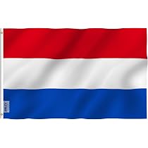 ANLEY Georgia State Flagge 3x5 Fuß (ca. 90x150 Cm) – Polyester, UV-beständig, Doppelt Genäht – Mit Messing-Ösen Für Mast