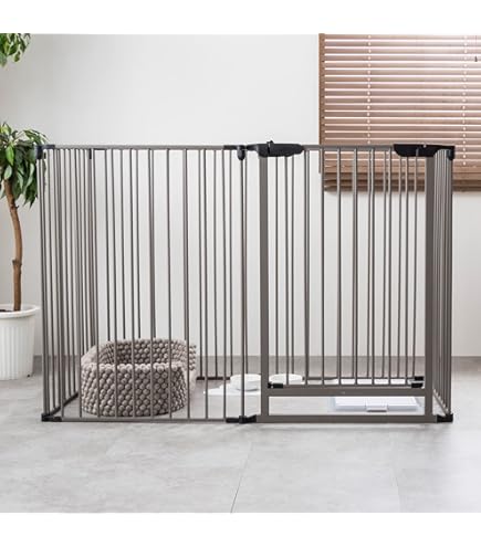 Amazon | 自由にレイアウトOK 折りたたみ ペットサークル 木製