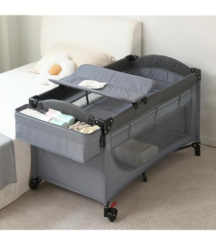 Amazon.co.jp: [ZOOBLY] ベビーベッド木製 新生児 7点セット付き