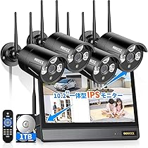 防犯カメラ 屋外 増設可 人体検知ダブルアンテナ Amazon.co.jp: 【ダブルアンテナ信号強化・500万画素対応・AI