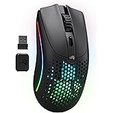 GLORIOUS Model O V2 Superlight Wireless Mouse Bluetooth (Black), Lag-Free 2.4Ghz, FPS Mouse, 210h Battery Life, 26,000 DPI, 2