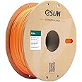 eSUN PLA Plus 3Dプリンターフィラメント PLA+ 寸法精度+/-0.03mm、1.75mm径 3Dプリンター用 正味量1KG (2.2LBS) スプール造形材料PLA材料 (オレンジ)