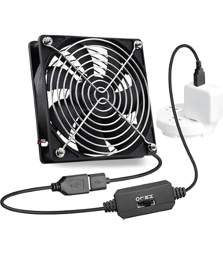 Amazon.co.jp: キャビネットサーバーラック用120mm冷却ファン | 5V/12V