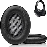 Link Dream イヤーパッド イヤークッション 交換用 Bose Quiet Comfort 35ヘッドフォンに適用 ヘッドホンパッド 遮音 ソフトレザー 高密度フォームBose QC 35/25/15 QC2/Ae2/Ae2i/Ae2W/So