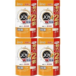 【まとめ買い】【大容量】 食洗機用 ジョイ 食洗機用洗剤 オレンジピール成分入り 詰め替え 特大 930g×4個