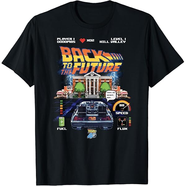 Amazon | バック・トゥ・ザ・フューチャー3 映画ポスター Tシャツ | T 
