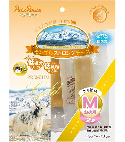 モンゴルストロングチーズ Mサイズ 2本入り Amazon.co.jp: （まとめ買い）ペッツルート モンゴルストロングチーズ