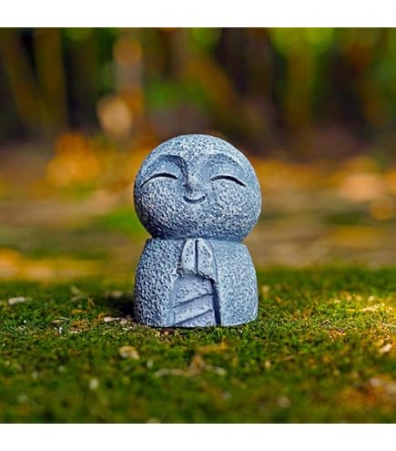 御影石　お地蔵さま　置物 clowin お地蔵さん 置物 小さい 庭 ミニ お地蔵様 石 おじぞう