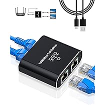 無線LANルーターその他、本体4点&アダプター、ケーブル3点　合計:7点セット Amazon.co.jp: LAN 分配器 LAN ケーブル ハブ 3ポート分岐 RJ45