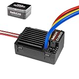 Radiolink CL9030 90A (2-4S) Brushed ESC 防水ブラシ付き 内蔵5A BEC 5.5V/7.5V選択可能、RC クローラー タンク/ボート用電子スピードコントローラー (XT60 プラグ)