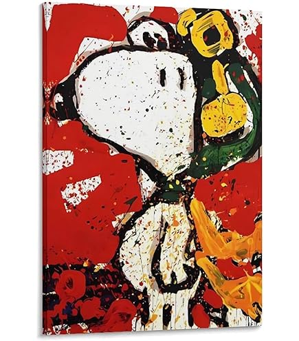 Amazon.co.jp: ピーナッツ スヌーピー アートパネル キャンバス