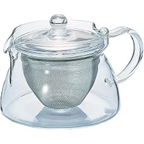 Amazon｜HARIO(ハリオ) 茶茶急須 角 実用容量450ml 耐熱ガラス CHJKN