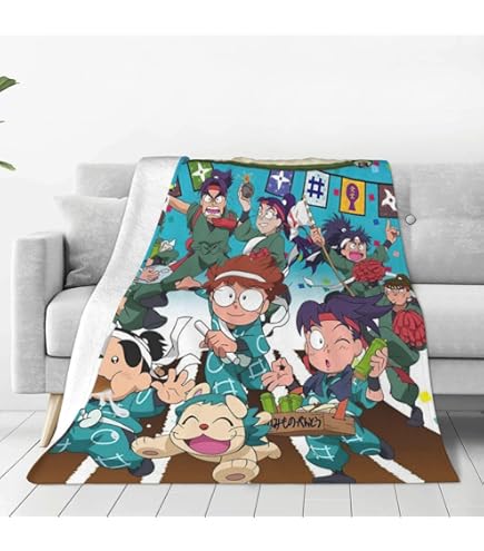 Amazon｜忍たま乱太郎 毛布 シングル 夏用 ブランケット フランネル