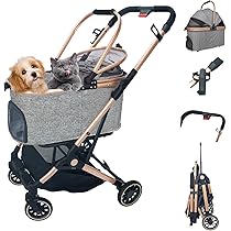 Angelpet ペットカート 分離型 猫 犬用 バギー いぬ用 4輪 カーキ 41fyn04Vj+L._SS200_.jpg