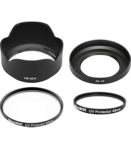 Amazon | NinoLite HB-90A バヨネットフード + 62mm UVフィルター の