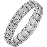 Jecanori Magnetic Bracelets for Men - Ultra Titanium Steel Men's Bracelet with Remove Tool & Jewelry Gift Box