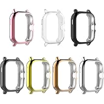 Chofit 7 Pack Case Compatible with Amazfit GTS 3/GTS 2/GTS 2e Protective  Case All-Around TPU Anti-Scratch Case Bumper Cover for Amazfit GTS 3/GTS 2/GTS  2e Smartwatch Accessories (7 Pack): Smartwatch Replacement Bands: