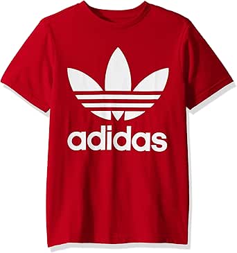 Adidas オリジナル 小さなキッズ トレフォイル Tシャツ Us サイズ Small カラー レッド Tシャツ カットソー 通販 Amazon