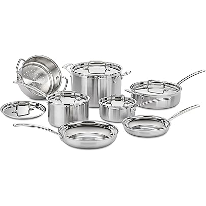 cuisinart 12 piece stainless steel cookware