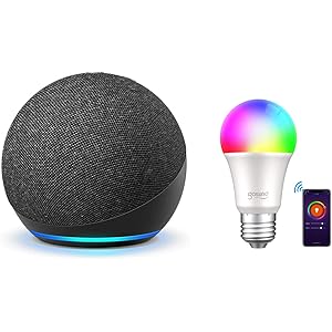 【新型】Echo Dot (エコードット) 第4世代 - スマートスピーカー with Alexa、チャコール+Gosu…