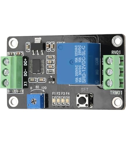 12v Timer Switch 2-Pack Adjustable 12V DC Time Delay Relay Timer – 0-60 ...