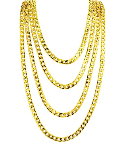 Smiffys Collier Doré Chunky – Accessoire Costume Déguisement Taille Unique – Plastique