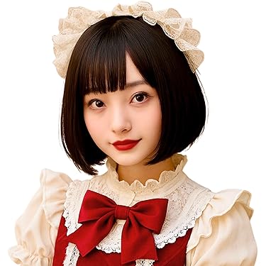 最終値下げ⟡.·100%人毛フルウィッグ 約50cm 前髪あり ダークブラウン