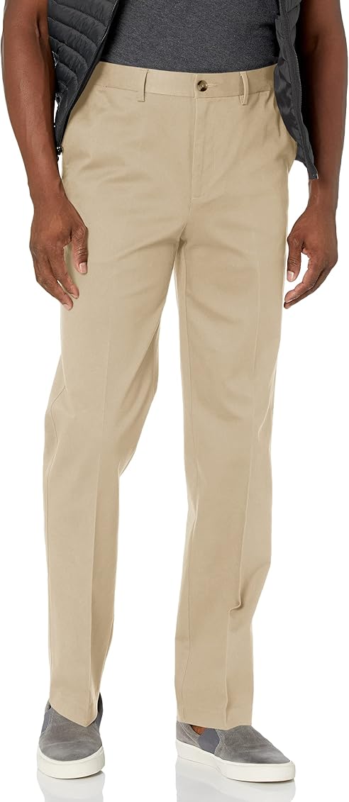 Savane Men's Flat Front Stretch 