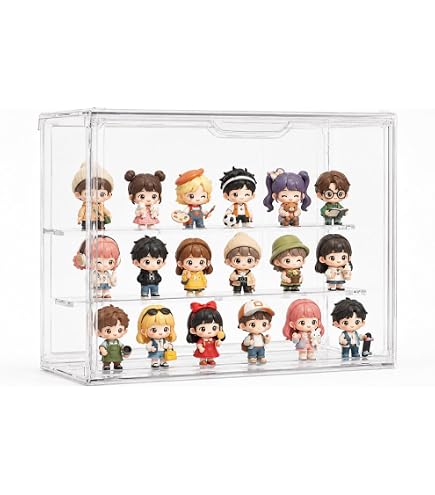 Amazon.co.jp: Xawslife フィギュアケース アクリル 透明 4段