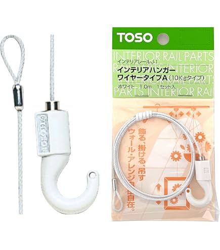 Amazon｜ピクチャーレール Tフック 30A フックA（天井付け用） 後入れ