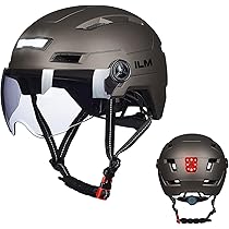 Amazon | ILM 自転車 ヘルメット 大人 LEDライト付属 夜間照明