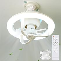 Amazon.co.jp : 【小型・首振り・節電】ONRIU シーリングファン
