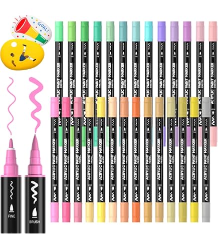 Amazon | メクシー ブラシマーカー【PASTEL】60色セット | アート