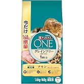 ピュリナワン グレインフリー チキン 1.6kg+160g増量パック(440gx4袋) キャットフード ドライ | 総合栄養食 合成着色料・香料無添加 成猫用 1歳以上 猫 ご飯 フード ドライフード
