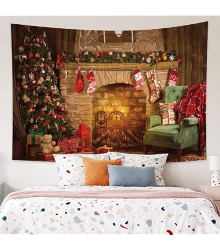 Amazon.co.jp: GLYY メリークリスマス タペストリー 150*200 CM 飾り物