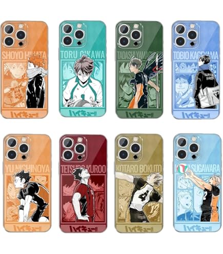 希少！ハイキュー!! iPhone 5/5sケース 6種セット Amazon.co.jp: BOKNI ハイキュー!! スマホケース iPhone15 ケース