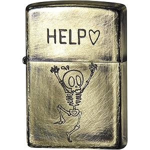 ZIPPO(ジッポー) ライター ユーズド フィニッシュ ファニースカル エッチング