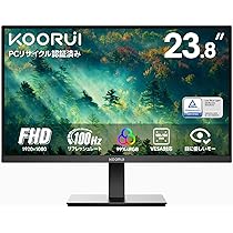 Amazon.co.jp: KOORUI モニター 24インチ 100Hz FHD(1920x1080) 非光沢