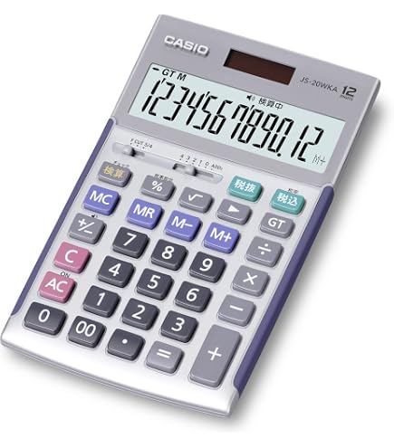 Amazon | カシオ 本格実務電卓 12桁 日数＆時間計算 グリーン購入法 