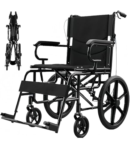 Amazon | ESLUVE 介助型車椅子 車いす 折り畳み式 軽い車椅子 簡易