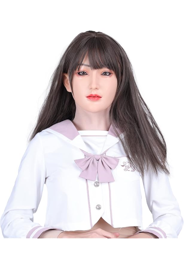 Amazon | [CFT TIME]フィメールマスク シリコン製 女装 リアル 仮面 